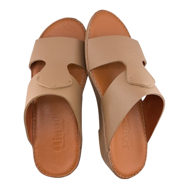 AJYAD Handmade Arabic Sandals For Men | Outdoor Mens Slippers | Everyday Flip Flops Open Toe | Arabic Genuine Shamwa Leather | New Design | Tan Footbed | Comfortable & LightWeight - Image 2
